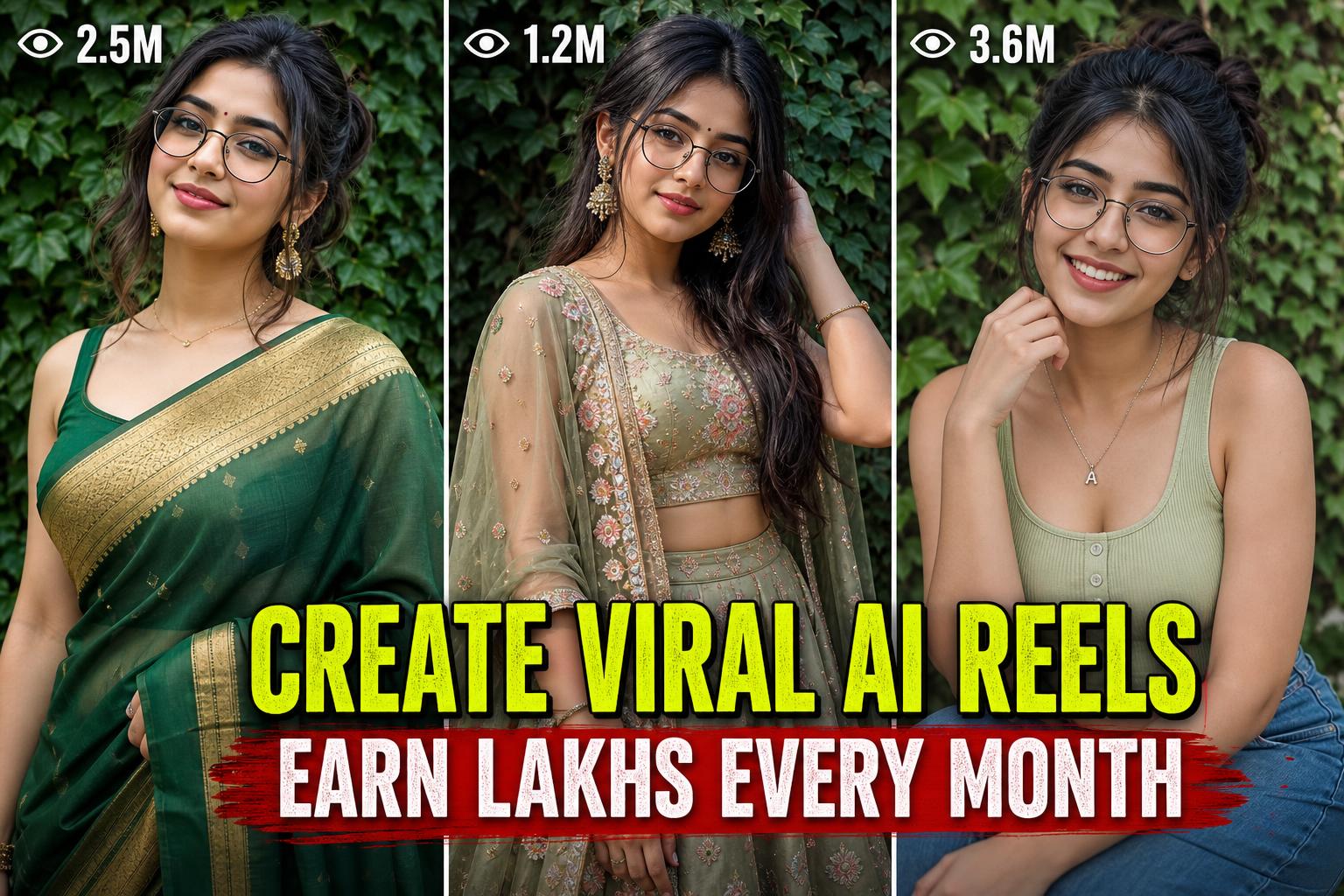 Create viral AI reels — earn lakhs every month